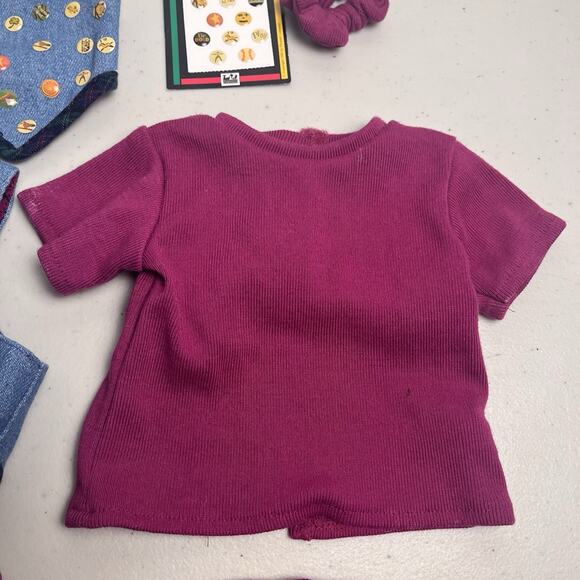 American Girl 1995 Pleasant Co Jean Vest & Legging Outfit 7 Pc Lot Vintage 1995 - Picture 7 of 16